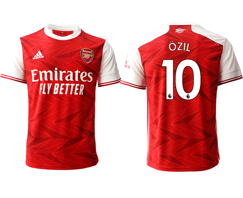 Men 2020-2021 club Arsenal home aaa version #10 red Soccer Jerseys